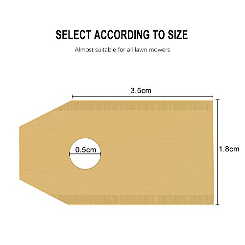 yica Robot cortacésped Cuchilla de repuesto, titanio Cuchillo Cuchillas para robot cortacésped (para todas las Husqvarna Automower y Gardena Robot cortacésped), un corte preciso, Juego con 30 Cuchillos y 30 tornillos, fácil Sustitución