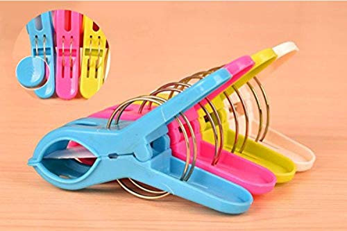 YISAMA 12 pcs Pinzas de Plástico Grandes Toalla de Playa Clips Fuerte