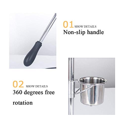 YJINGRUI Máquina para Hacer Patatas Fritas Manual de Acero Inoxidable Exprimidor de Papas Fritas Largas de 30 cm Prensa de Puré de Patatas Comercial con 16 Agujeros Herramienta de Cocina