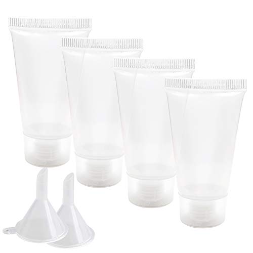 YLX 15 ml Tubos vacíos Contenedores cosméticos Transparentes Tubos de plástico rellenables Juego de Botellas cosméticas vacías (20 ml)