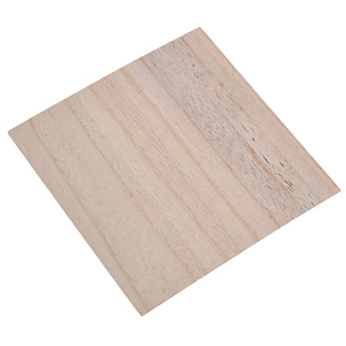 YNuth 20pcs Laminas de Madera de Balsa para Modelismo 1x100x100mm