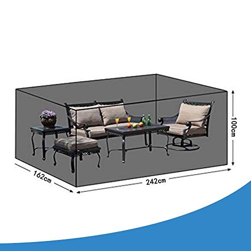 Yontree Funda para Muebles de Jardín Impermeable Protección contra Lluvia y Sol 242 * 162 * 100cm