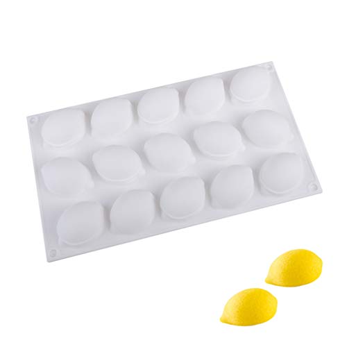 Youliy Moldes de silicona para fondant de tartas de frutas, limones, frutas 3D, molde de silicona para gelatina, azúcar, chocolate, fondant, decoración de tartas