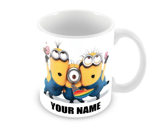 YOUR IMAGE TRANSFORMED Taza Personalizable, diseño de Minions