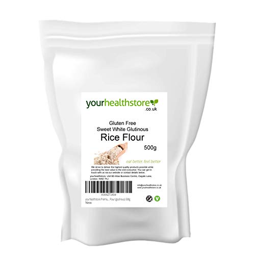 Yourhealthstore - Harina de arroz blanco dulce sin gluten (glutinous) 500 g