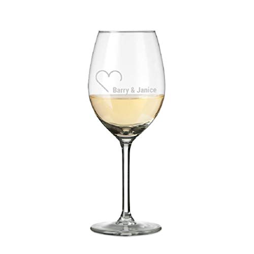 YourSurprise Copa de Vino Blanco Personalizada - Copa de Vino Blanco con Nombre Grabado: Personalizable con Texto, Diseños y Diferentes Tipos de Letras (1)