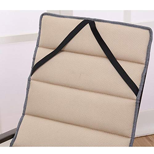 ypypiaol Soft Thicken Plegable Reclinable De Jardín Tumbona Mecedora Asiento Cojín Pad Accesorios Cojín de Silla Lounger de 1 Pieza (No Incluye Silla) 1#