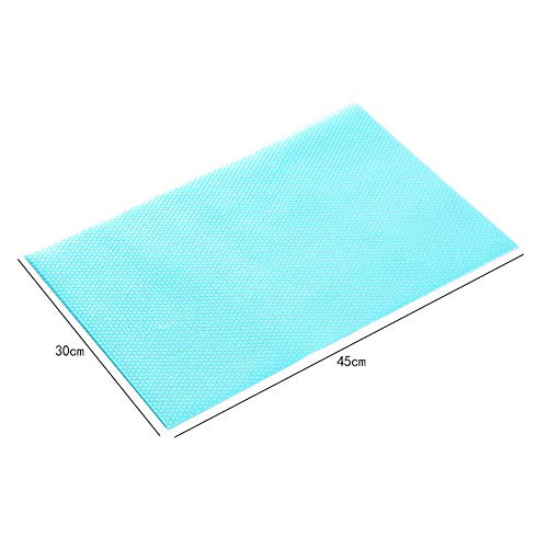 ysister 4 Piezas Alfombrillas Nevera, EVA Alfombrillas Transparente para Cajones Cocina,Protector Antideslizante para Cajones, Adecuado para Refrigeradores/Gabinetes/Mesas y más (30 * 45cm)