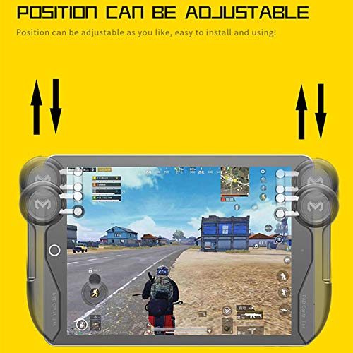 YSSSZ - Mando de juego móvil para tabletas, 6 dedos de juego de palanca de mando con botón de disparo L1R1 L2R2 Shooter Gamepad para PUBG/Peace Elite/Call of Duty