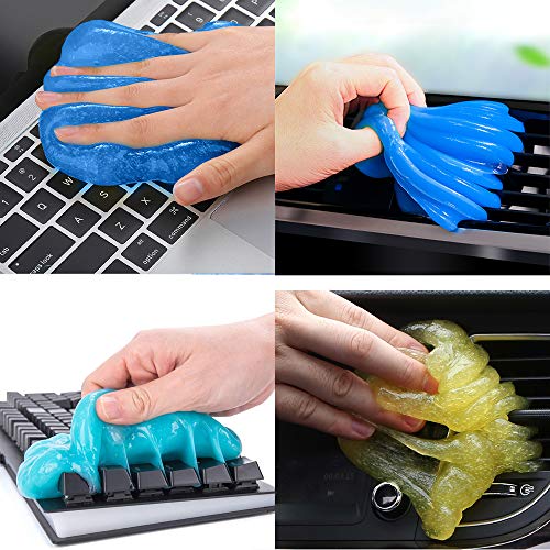 YTATY Slime Cleaner X 1, Limpiador de Teclado, Gel de Limpieza, 200 g de Gran Capacidad, para PC, Tableta, computadora portátil, teclados, ventilaciones de automóvil, cámaras, impresoras (Azul)