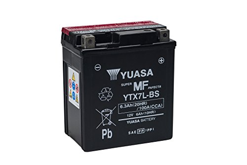 YUASA BATERIA YTX7L-BS AGM abierto - con paquete de ácido