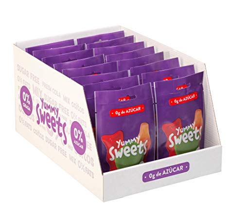 Yummy Sweets MIX golosinas sin azúcar 0% azúcar (Pack con 20 unidades)