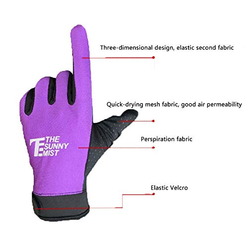 YXZQ Guantes, Regalos navideños Guantes para Montar en Bicicleta de Verano al Aire Libre para el Sol Sección Delgada del Dedo Completo Hombres y Mujeres Antideslizantes Pantalla táctil de es