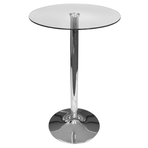 Zamora - Mesa de bar (105 cm, cromada)