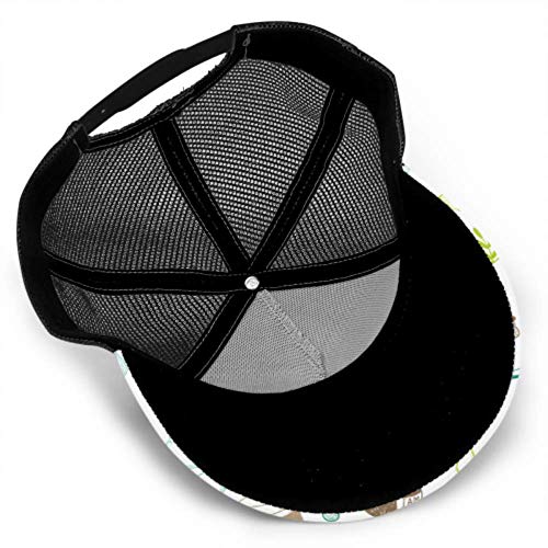 ZANSENG Gorra de béisbol Hombres Mujeres, Té Café Panadería Patrón Ajustable Trucker Mesh Summer Vented Baseball Sun Cap Sombrero Sombreros para Hombres