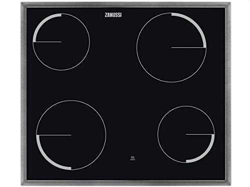 Zanussi ZEV6040XBA hobs Negro Integrado Cerámico - Placa (Negro, Integrado, Cerámico, 1200 W, 14,5 cm, 1800 W)