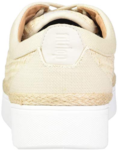 Zapatillas Deportivas de Mujer FitFlop de Rafia Color Blanco