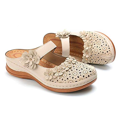 Zapatos Antideslizantes Con Fondo Plano Y Sandalias De Mujer De Fondo Suave Multicolor Europeo Sandalias Casuales De Cabeza Redonda De Verano Para Mujer