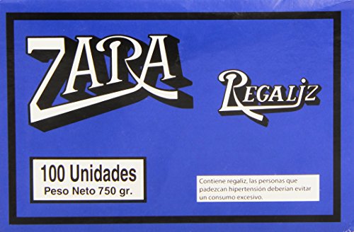 Zara Regaliz barra natural, 100 unidades