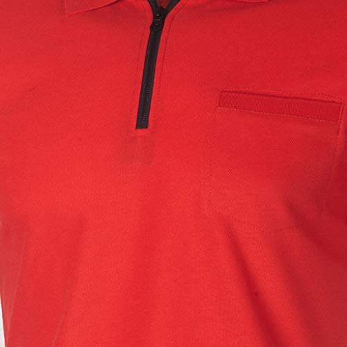 ZARLLE Camisetas Hombre Polo De La Solapa con Bolsillo y Cremallera Originales Manga Cortos Verano Personalidad Casual Remera Slim Camisas de Deporte