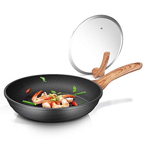 Z·Bling Sartén Nonstick 26 cm de Aleación de Aluminio con Revestimiento Antiadherente sartén No-Stick Utensilios de Cocina sartén para inducción y Horno