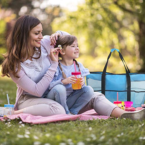 ZERHOK Bolso de mallo Playa 1pcs Bolsa almacenaje Juguetes Playa Bolso de mallo Piscina Bolso Playa