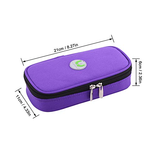 Zerodis - Estuche de Viaje para refrigerador de insulina portátil, Organizador diabético, Bolsa de refrigeración médica para Viajes al Aire Libre (Morado)