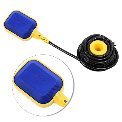 Zerone - Interruptor flotador para bomba, 250 V, de polipropileno, con cable de 10 metros, regulable automáticamente, para piscinas, bares, bebederos