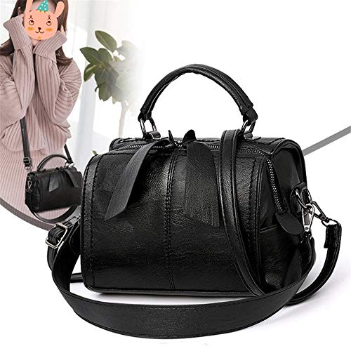 Zgcp Bolso De Hombro Nuevo Bolso De Mensajero De Moda De Invierno Bolso De Cuero Suave Simple 20L