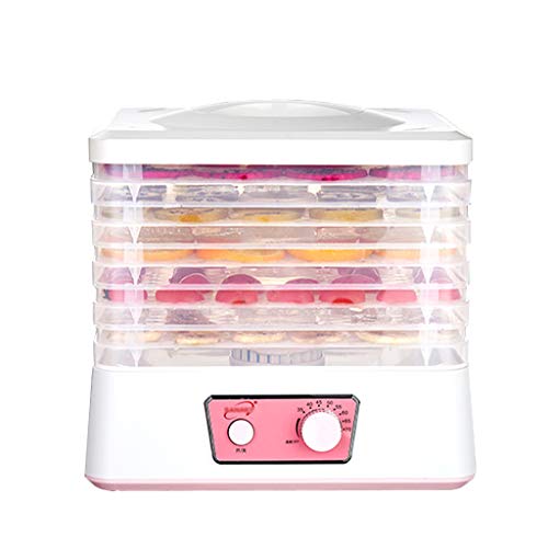 ZHAOHGJ Deshidratador de Alimentos, Mini Secadora doméstica, Bandeja plástica de 5 Capas PP, Visible a 360 °, para Frutas secas, Verduras, Alimentos para Mascotas, Secadora 250w