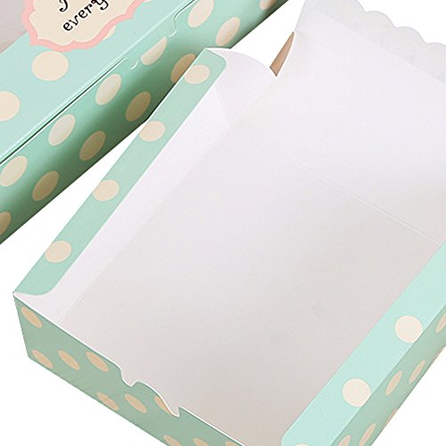 Zhi Jin Caja de 12 Cavidades Moldes de Papel para Magdalenas Cupcake Postre Embalaje Cajas de Regalo panadería contenedor Set 5 Inch, 13.5 * 13.5 * 5cm