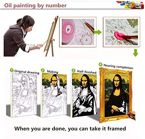 zhuziji DIY Pintar por números Arte japonés animación Guerra Espada Arte Foto en línea Pintura Digital para niños Adecuado para la decoración de la Sala de Estar para n40x50cm(Sin Marco)