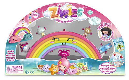 ZIWIES - Arco Iris, con 5 figuritas coleccionables, para niños y niñas de 4 a 8 años (Famosa 700014800)