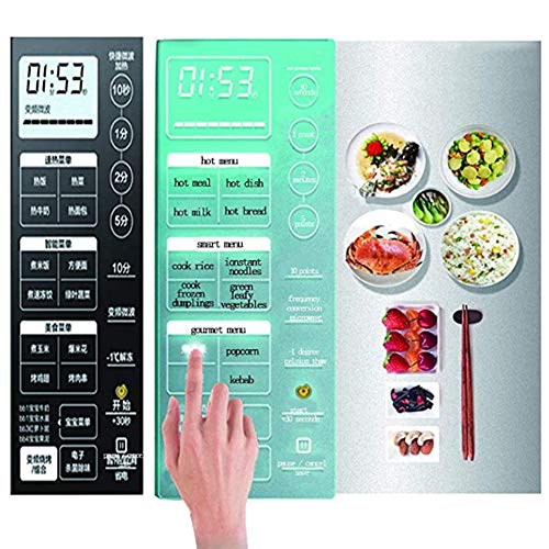 ZJDK Horno de microondas Inteligente de 20L, 900W con función de descongelación, con Pantalla LCD, múltiples Modos de menú, Adecuado para cocinar, Asar, Hornear Pasteles, fácil de Limpiar