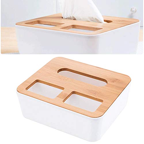 ZJHDX Caja de pañuelos - Caja de pañuelos Tapa Rectangular con la servilleta del sostenedor for Comedor, Cocina, Dormitorio Tocador y la decoración casera