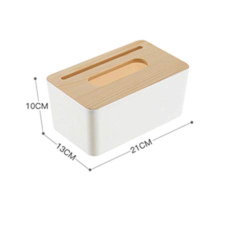 ZJHDX Caja de pañuelos - Caja de pañuelos Tapa Rectangular con la servilleta del sostenedor for Comedor, Cocina, Dormitorio Tocador y la decoración casera