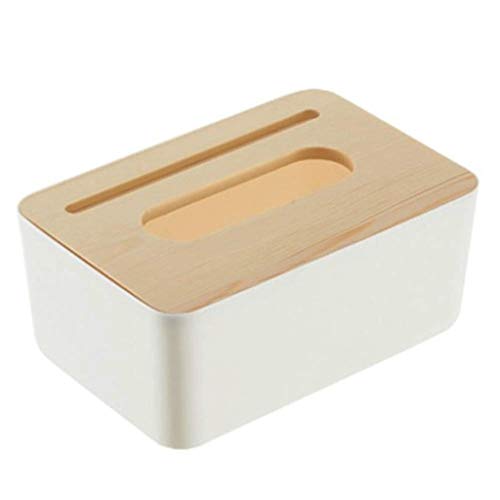 ZJHDX Caja de pañuelos - Caja de pañuelos Tapa Rectangular con la servilleta del sostenedor for Comedor, Cocina, Dormitorio Tocador y la decoración casera