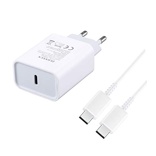 ZLONXUN USB C Cargador rápido 18W con Cable USB C 1m Compatible con iPad Pro 12.9 Pulgada 3ra/4ta Gen, iPad Pro 11 Pulgada,Samsung Galaxy Tab S4/S6/S6 Lite/S7,Google Pixel 2 3 4 3a XL