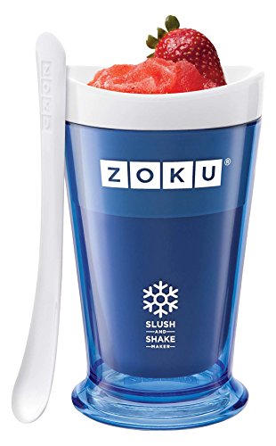 Zoku Slush & Shake Maker Máquina de helados y batidos Azul - Heladora (Máquina de helados y batidos, 1 senos, 8 h, Azul, 101,6 mm, 101,6 mm)