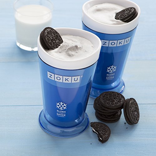 Zoku Slush & Shake Maker Máquina de helados y batidos Azul - Heladora (Máquina de helados y batidos, 1 senos, 8 h, Azul, 101,6 mm, 101,6 mm)