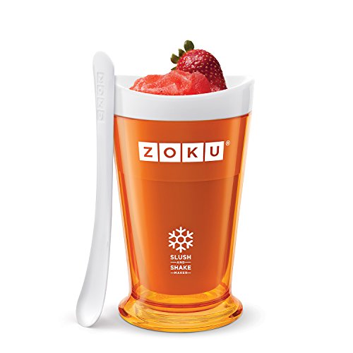 Zoku Slush & Shake Maker Máquina de helados y batidos Naranja - Heladora (Máquina de helados y batidos, 1 senos, 8 h, Naranja, 101,6 mm, 101,6 mm)