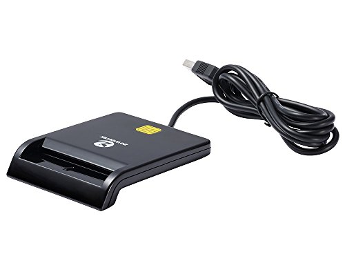 ZOWEETEK® Lector de DNI electrónico CAC Inteligente Lector de Tarjetas USB Color Negro