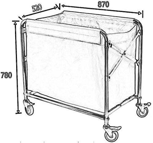 ZRABCD Carros,Carro de Servicio,Carros de Herramientas,Acero Inoxidable Almacenamiento Camión de Gm con Ruedas,por Hoteles,Jardín,Balcón Llevar/Marrón / 87 * 52 * 78CM