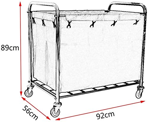 ZRABCD Carros,Carro de Servicio,Carros de Herramientas,Canasta Grande,Carros de Servicio Doméstico Linaza Camión con Acero Inoxidable Ruedas por Hoteles Restaurante Balcón Alta Capacidad /