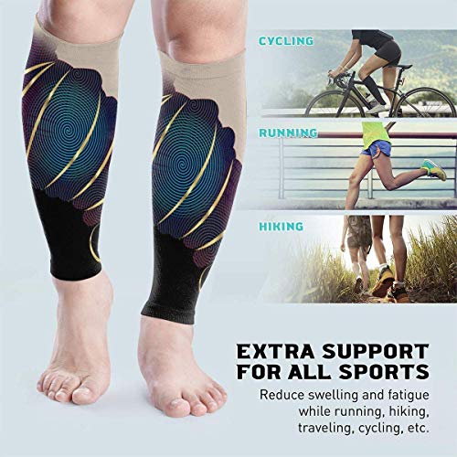 zsxaaasdf Beautiful African Woman Unisex Calf Compression Sleeve - Leg Compression Socks for Running, Shin Splint, Calf Pain Relief, Leg Support Sleeve