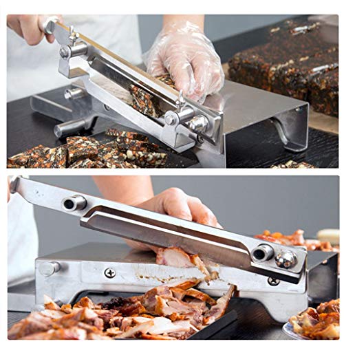 ZWB Cortafiambres Manual de Carne Slicer for Uso doméstico, Carne de Vacuno congelada y el Corte de la Carne de Cordero máquina Cut Utensilios de Cocina de Acero Inoxidable máquina de Cortar Verduras