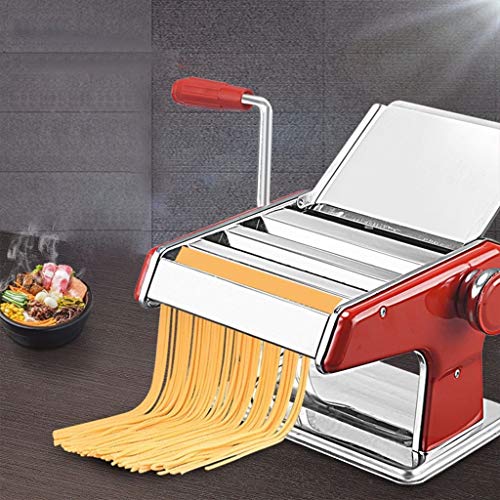 ZWB Máquina de Pasta Maker - Acero Inoxidable Cortador de Rodillos manuales Fabricantes de Fideos Que Hace Las Herramientas Accesorios de Cocina casera de Fideos Espaguetis de Masa Fresca