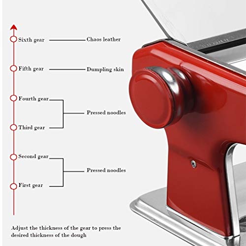 ZWB Máquina de Pasta Maker - Acero Inoxidable Cortador de Rodillos manuales Fabricantes de Fideos Que Hace Las Herramientas Accesorios de Cocina casera de Fideos Espaguetis de Masa Fresca