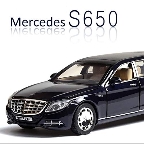 ZY Diecast Model Cars Coches de Juguete 1:24 2012 Mercedes-Benz Clase G G Carro SUV Nueva DIECAST Modelo de Coche Negro, MercedesS650Blue LOLDF1 (Color : Mercedess650blue)