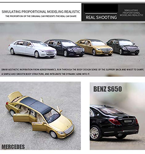 ZY Diecast Model Cars Coches de Juguete 1:24 2012 Mercedes-Benz Clase G G Carro SUV Nueva DIECAST Modelo de Coche Negro, MercedesS650Blue LOLDF1 (Color : Mercedess650blue)